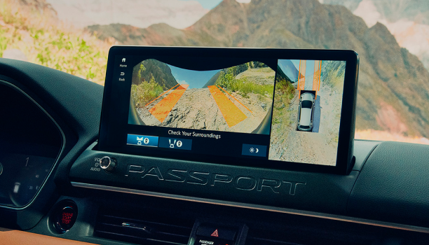 Interior image of a Passport cabing showing display. 